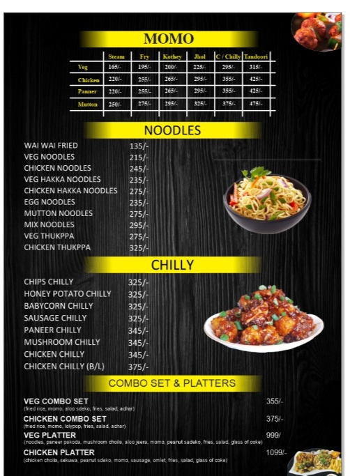 Menu Cafe Grill To Chill Restaurant, Cocktails Bar & Lounge-1