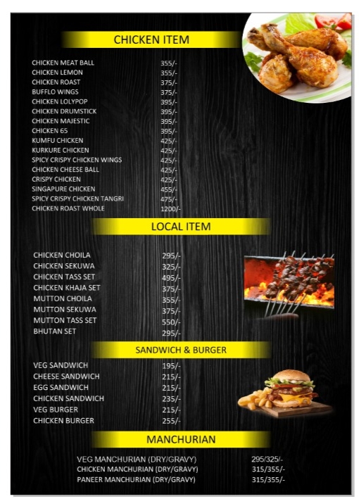 Menu Cafe Grill To Chill Restaurant, Cocktails Bar & Lounge-4