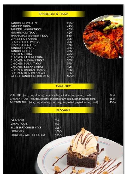 Menu Cafe Grill To Chill Restaurant, Cocktails Bar & Lounge-5