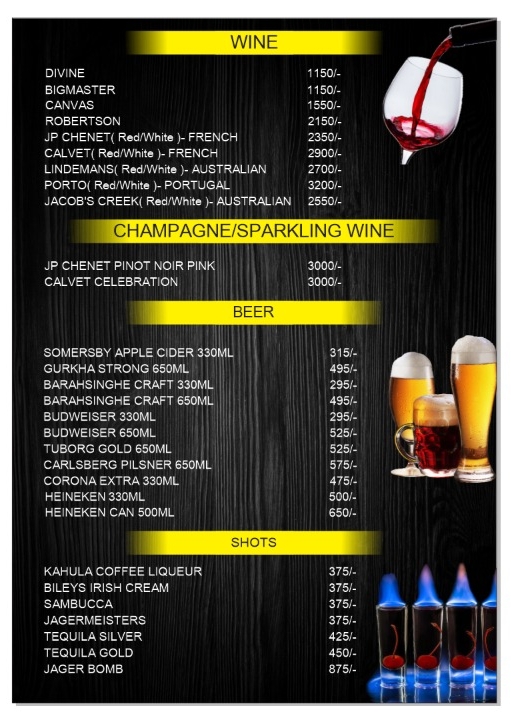 Menu Cafe Grill To Chill Restaurant, Cocktails Bar & Lounge-6