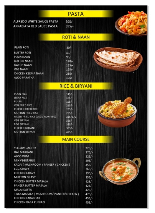 Menu Cafe Grill To Chill Restaurant, Cocktails Bar & Lounge-9